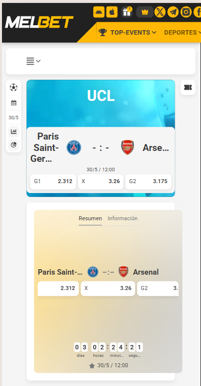 apuestas en vivo