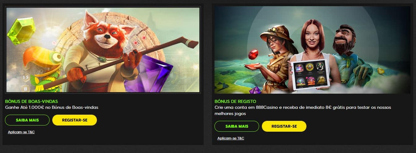 888 Casino Portugal promoções e bónus