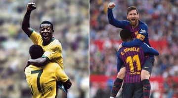 Pelé x Messi – Comparação de gols, títulos, estatísticas