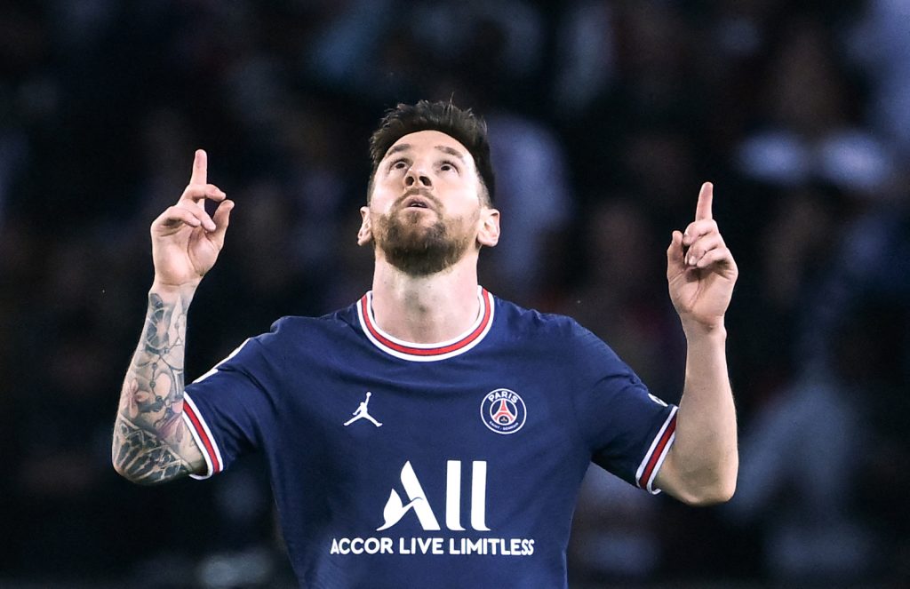 cuántos goles tiene messi con el psg