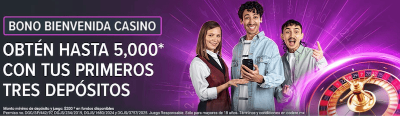 Bono 5,000 MXN Codere