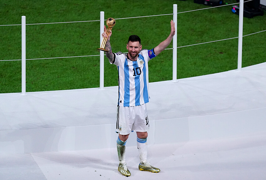Messi con el Balón de ORO