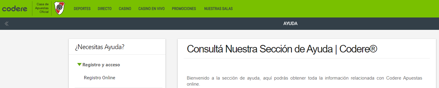 por que no puedo apostar en codere