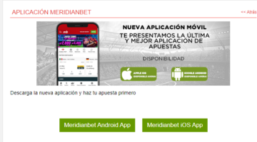 Meridianbet app: descargar para apuestas deportivas en Perú