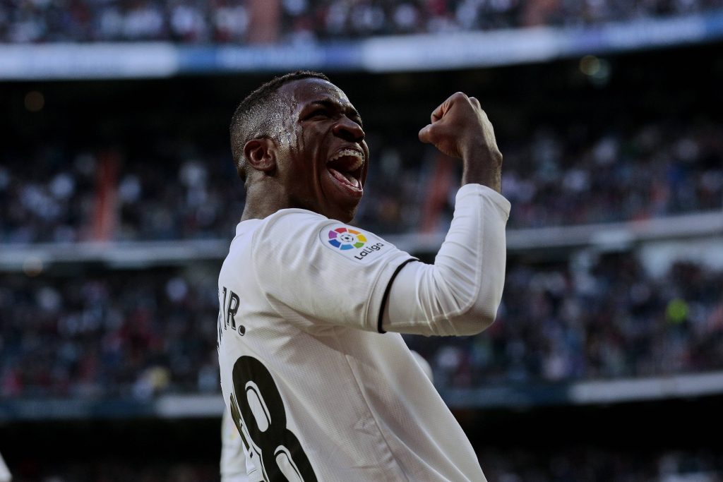 Vinícius Júnior con la camiseta del Real Madrid