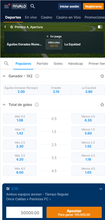rivalo apuestas