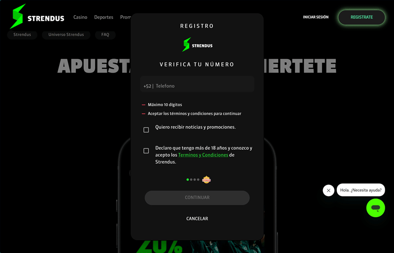 codigo promocional strendus mexico registro