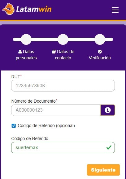 registro latamwin chile