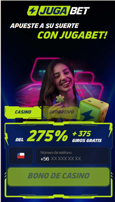 bono de casino: 275% + 375 giros gratis