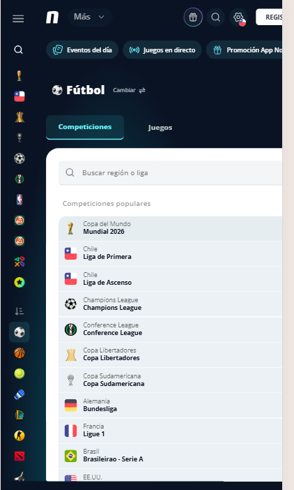 apuestas disponibles: copeticiones