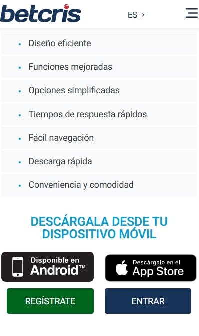 betcris app en chile