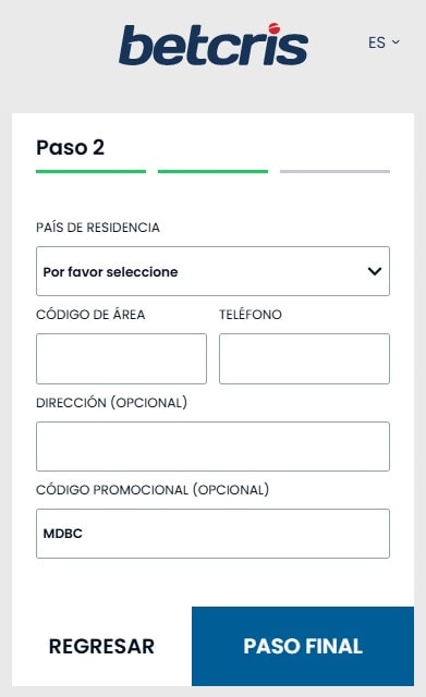 registro betcris chile