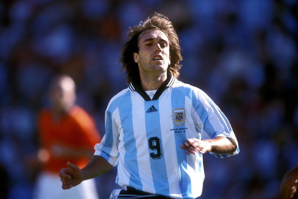 BATISTUTA Gabriel Team ARGENTINIEN FIFA Fussball Weltmeisterschaften 1998 in Frankreich Viertelfinal