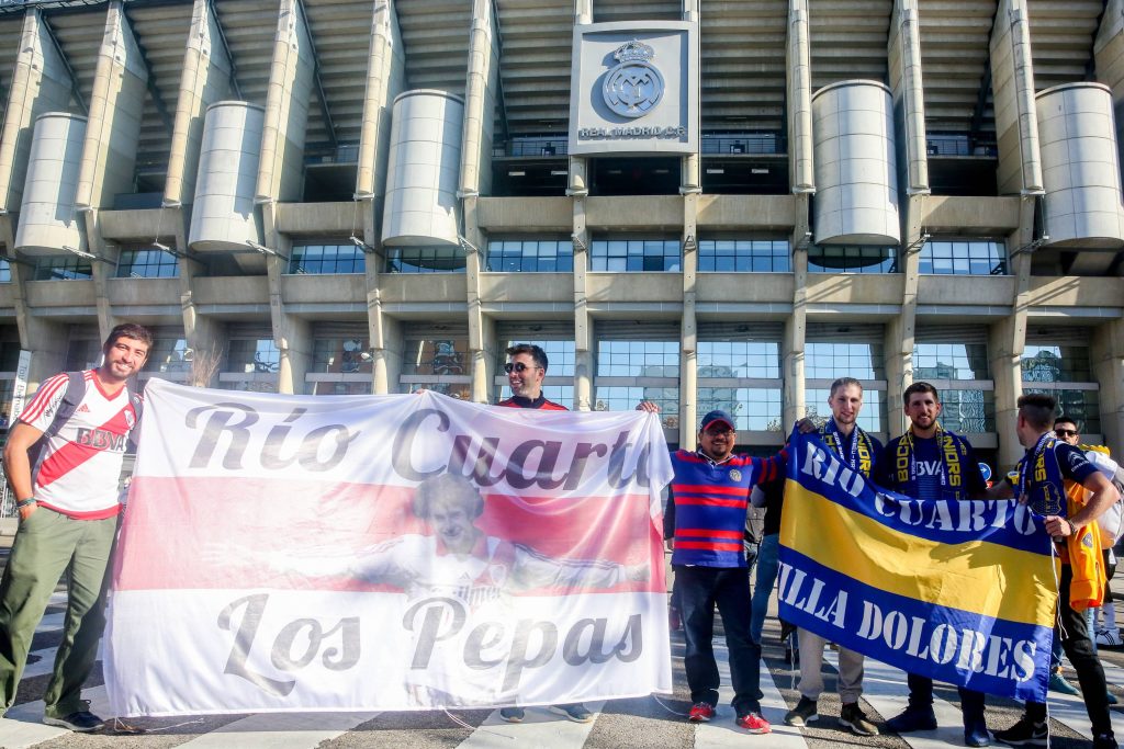 December 9, 2018 – Madrid, Madrid, Spain – Fans of Boca Juniors and River Plate celebrates in the s