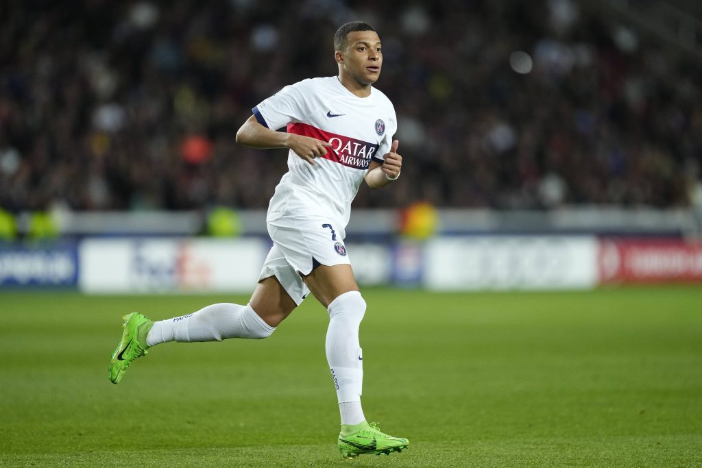 FC Barcelona, Barca v Paris Saint-Germain: Quarter-final Second Leg - UEFA Champions League 2023/24 Kylian Mbappe centre