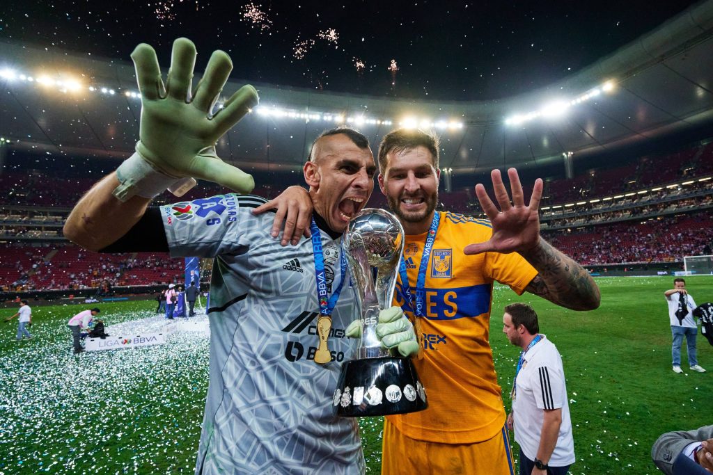 Tigres UANL celebra el título de la Liga BBVA MX Clausura 2023