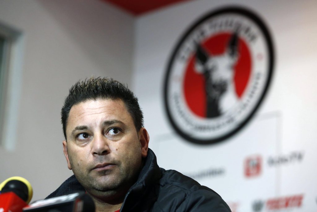 Antonio Mohamed, técnico de los Xolos de Tijuana, en conferencia de prensa