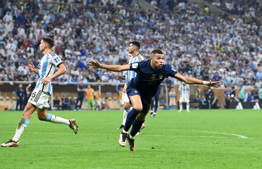 Sport Bilder des Tages Fussball, Herren, Saison 2022/23, WM in Katar, Finale, Argentinien – Frankreich im Lusail Iconic