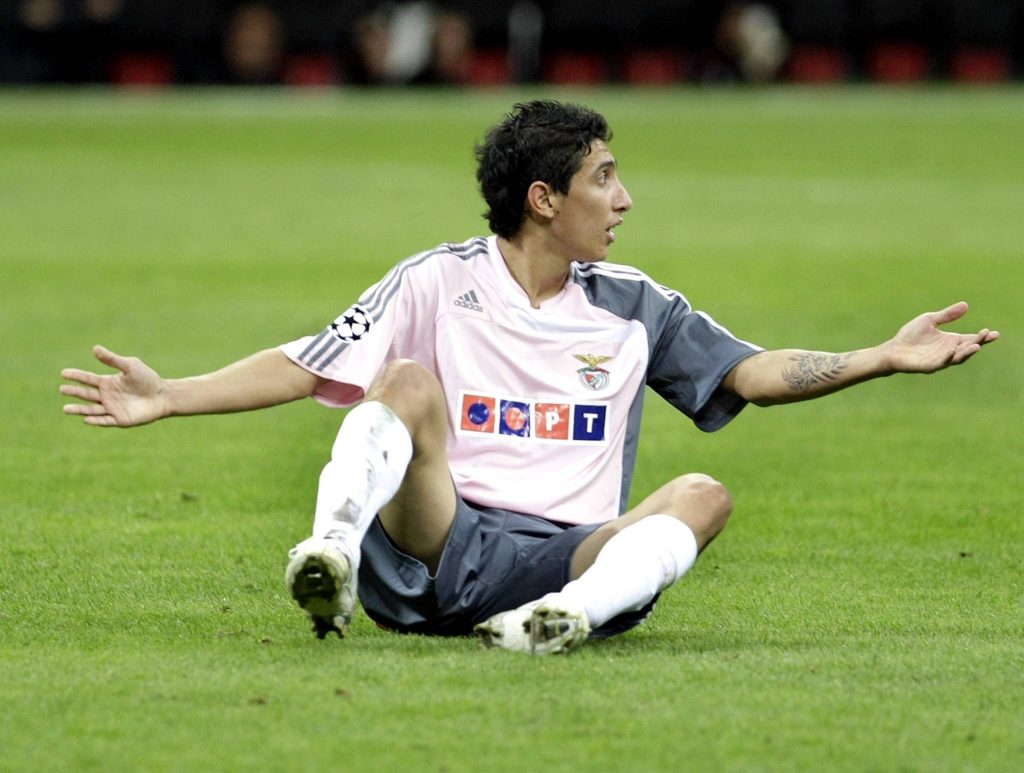 Ángel Di María jugando por Benfica