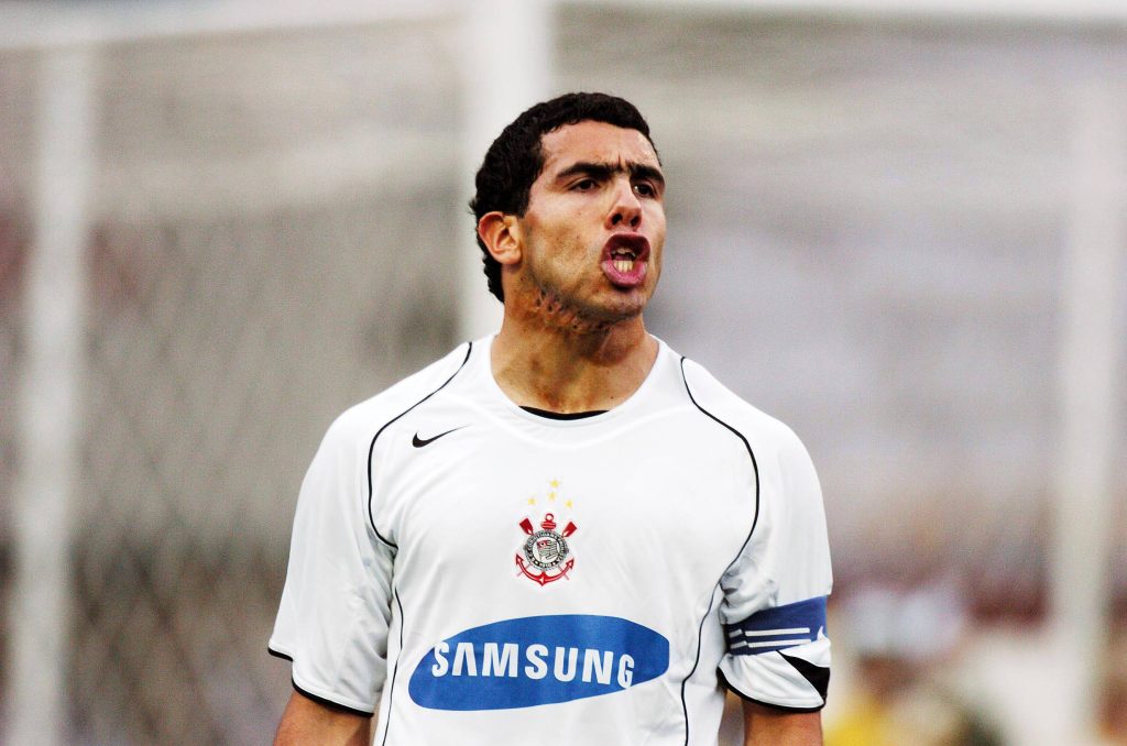 Carlos Tévez jugando por Corinthians