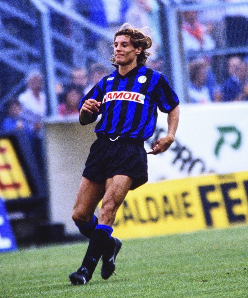 Claudio Caniggia jugando por Atalanta