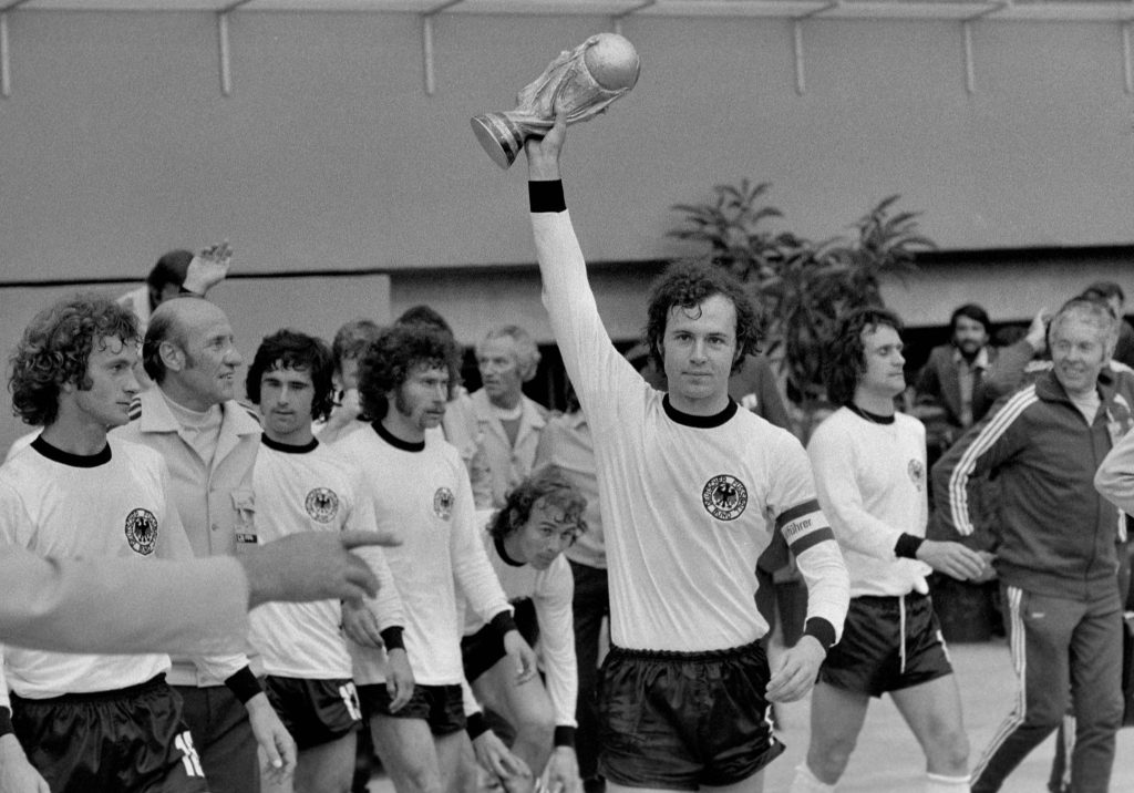 Franz Beckenbauer campeón del mundo en 1974