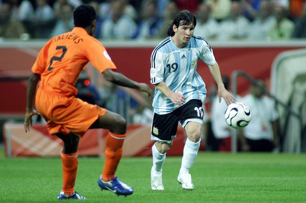 Lionel Messi vs Países Bajos en el Mundial 2006