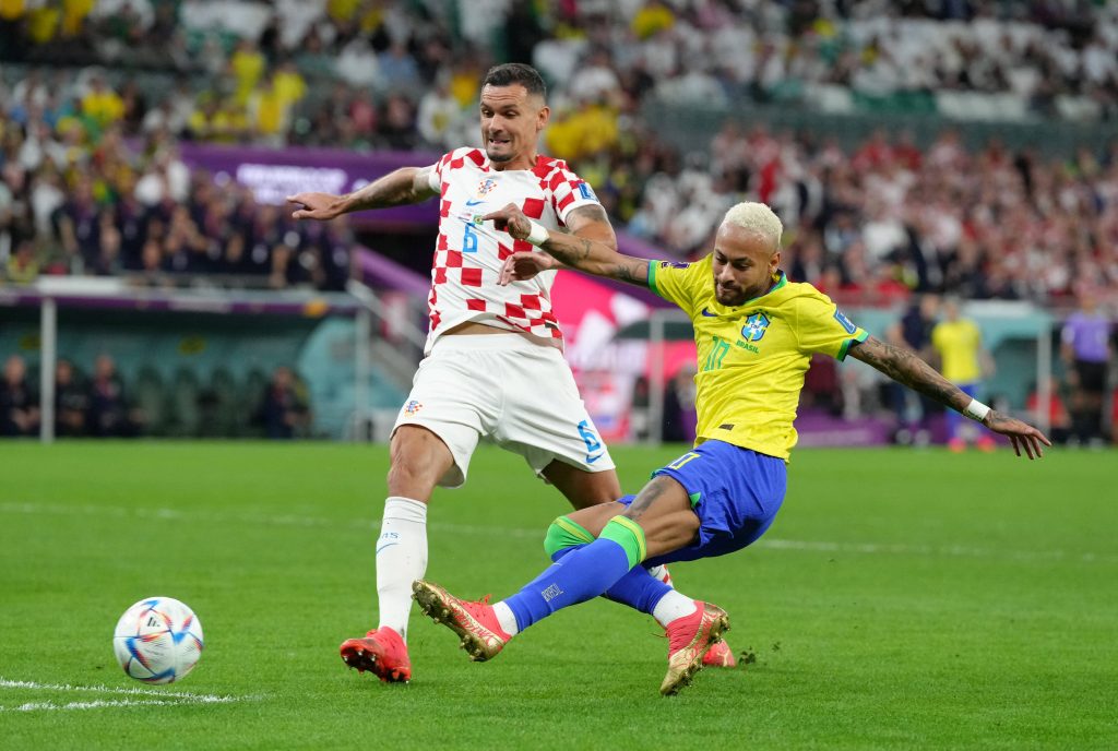 Neymar vs Croacia en el mundial de 2022