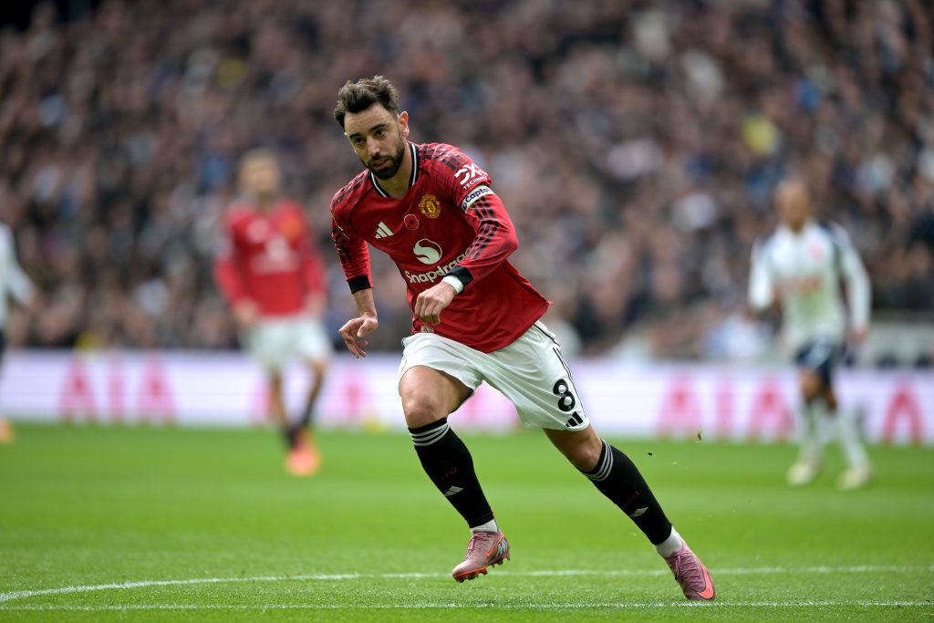 Bruno Fernandes em ação pelo Manchester United