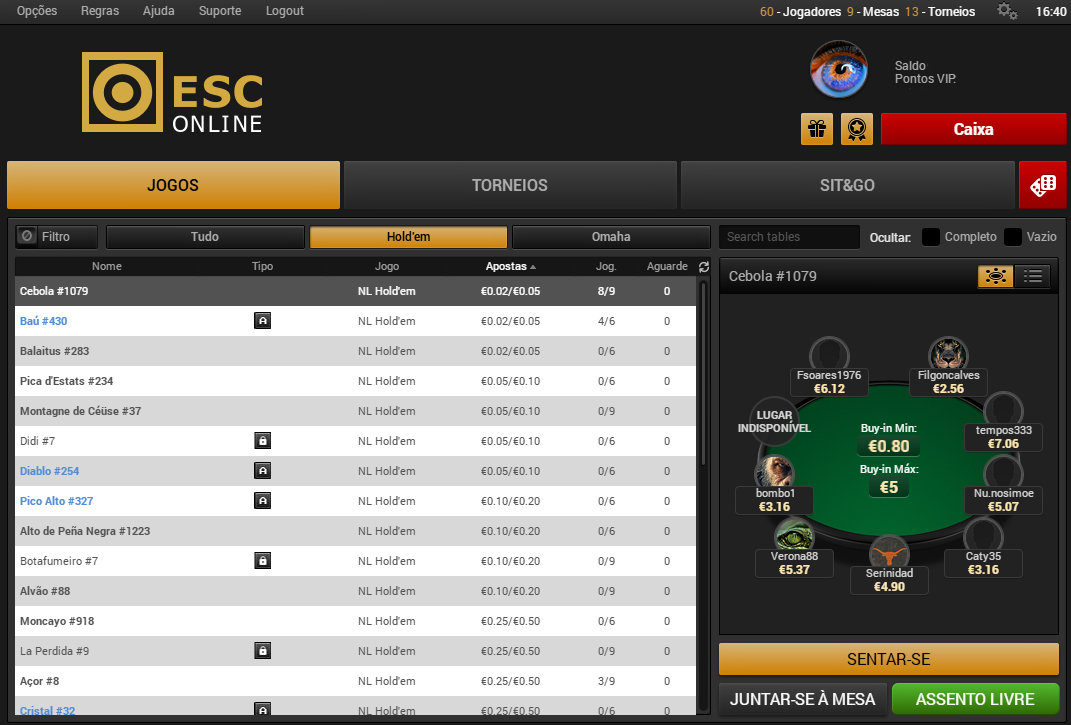 ESC Online Poker