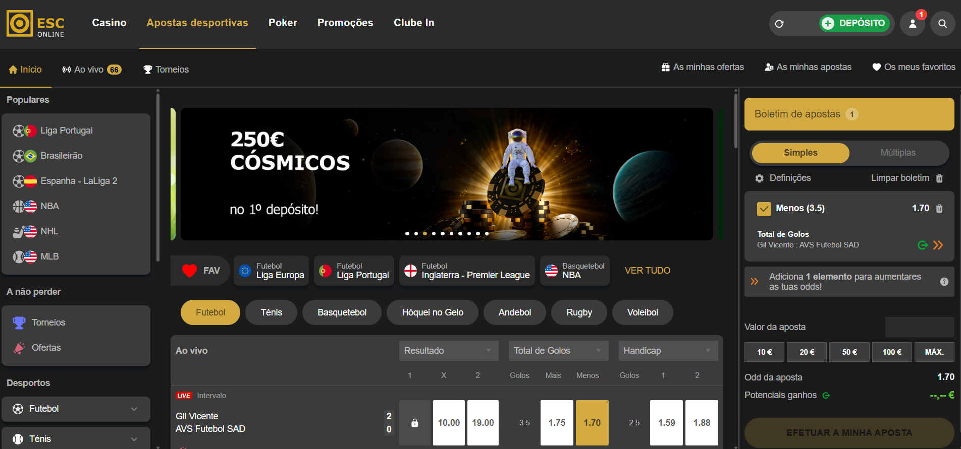 ESC Online Apostas Desportivas