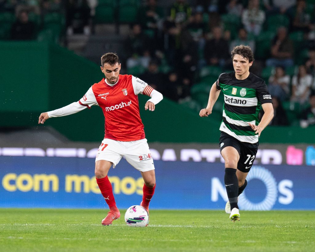 Ricardo Horta a jogar pelo Braga