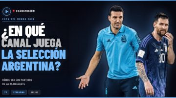¿En qué canal juega la Selección Argentina? Mundial 2026